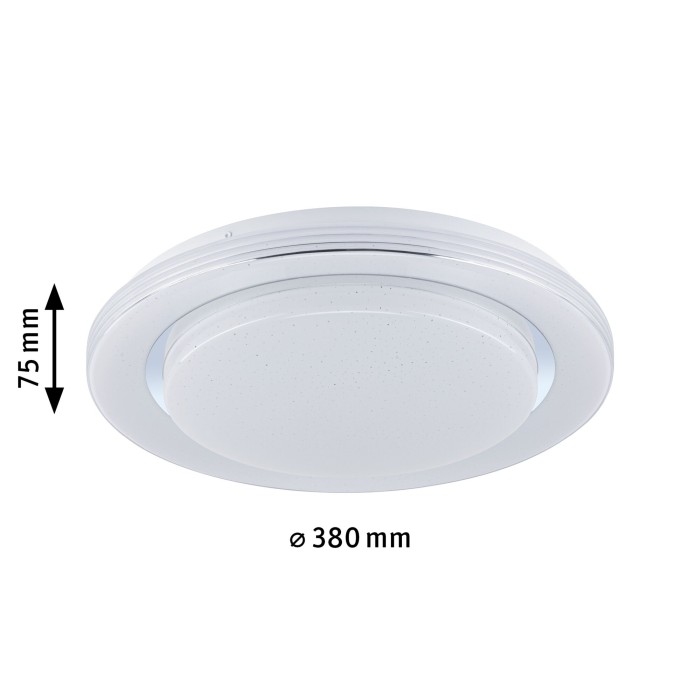 Plafonieră LED Rainbow RGBW 2650lm 230V 22W, crom-alb [2]