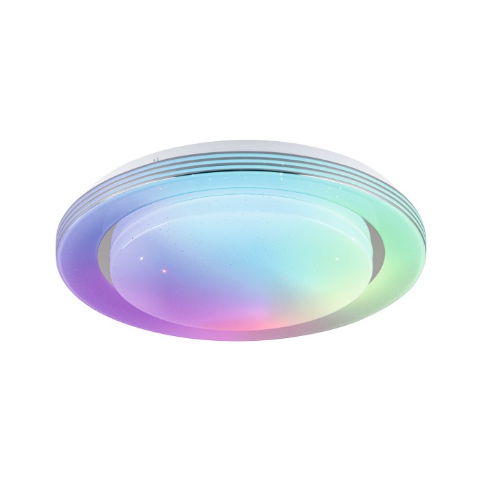Plafonieră LED Rainbow RGBW 2650lm 230V 22W, crom-alb [3]