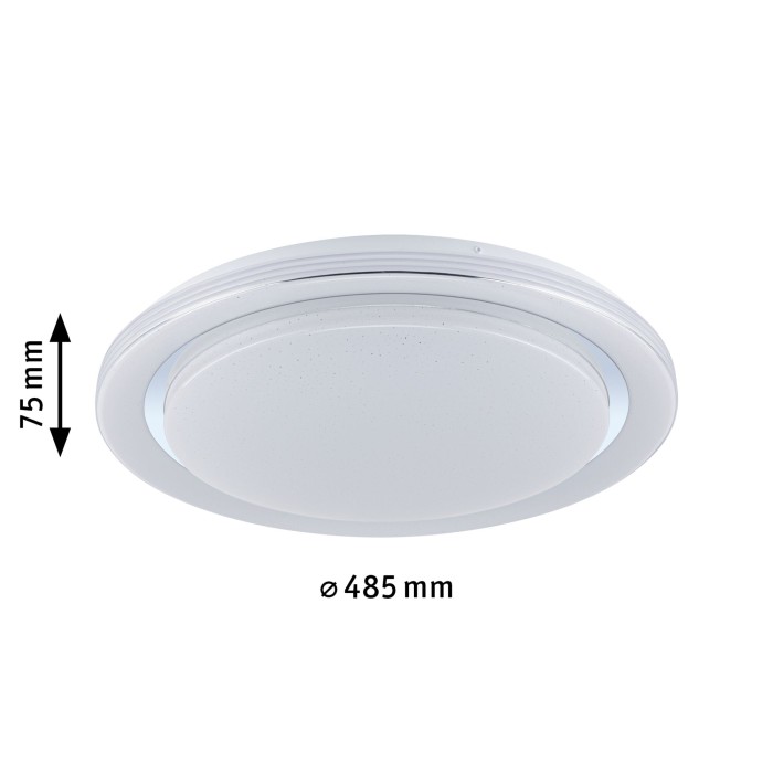 Plafonieră LED Rainbow RGBW 4750lm 230V 38,5W , crom-alb [2]