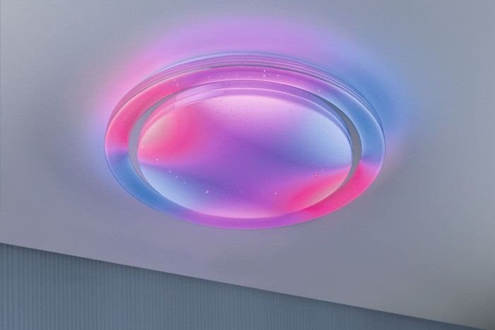 Plafonieră LED Rainbow RGBW 4750lm 230V 38,5W , crom-alb [10]