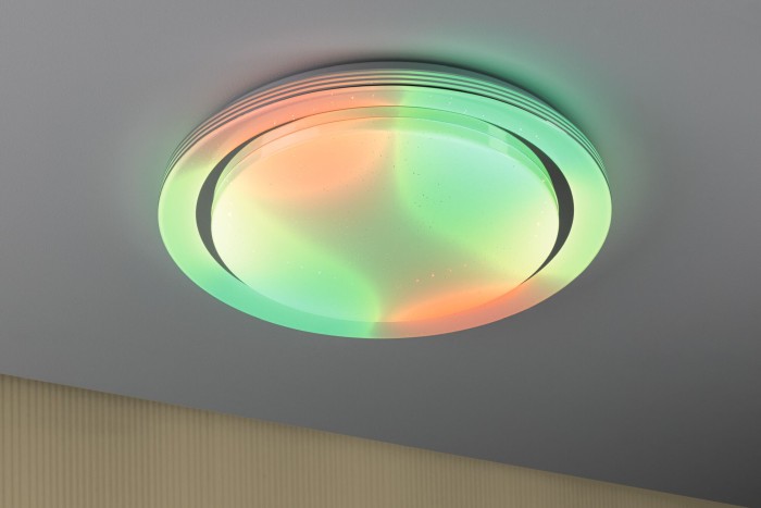 Plafonieră LED Rainbow RGBW 4750lm 230V 38,5W , crom-alb [9]