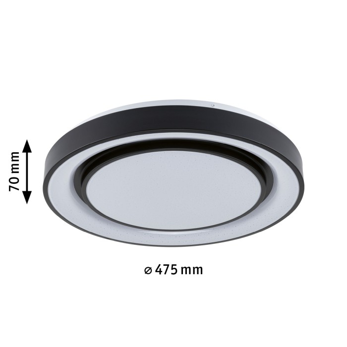 Plafonieră LED Rainbow RGBW 4750lm 230V 38,5W , negru-alb [2]
