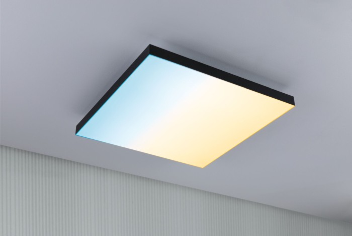 Plafonieră LED Velora Rainbow, pătrată 450x450mm RGBW, neagră [5]