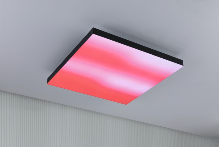 Plafonieră LED Velora Rainbow, pătrată 450x450mm RGBW, neagră [3]