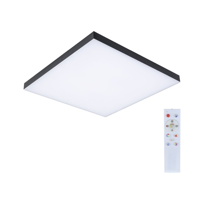 Plafonieră LED Velora Rainbow, pătrată 450x450mm RGBW, neagră [2]