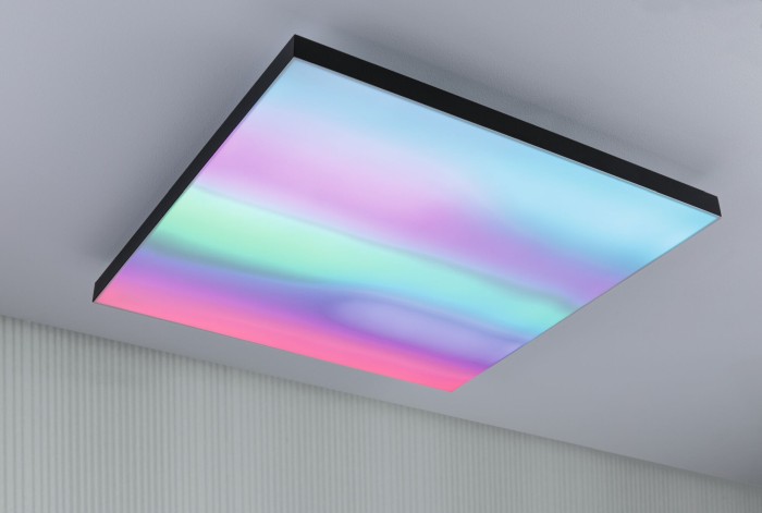 Plafonieră LED Velora Rainbow, pătrată 595x595mm RGBW, neagră [3]