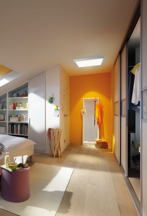 Plafonieră Lunar LED-Panel 600x600mm 27,4W 230V crom mat, aluminiu [3]