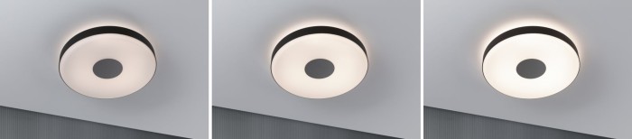 Plafonieră Pane II LED, 23W, negru-gri, cu flux luminos variabil în 3 pași [4]