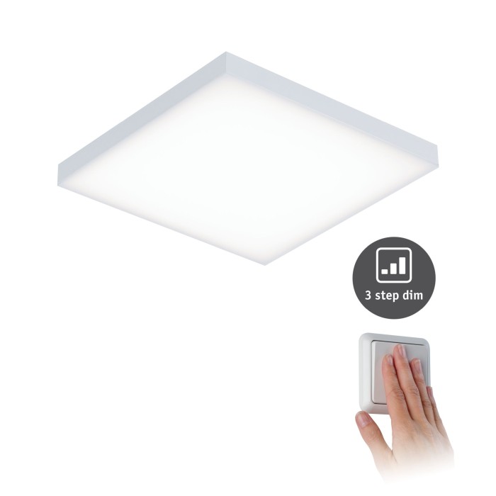 Plafonieră Velora LED Panel 225x 225mm 12W alb mat 230V metal, cu flux luminos variabil [1]