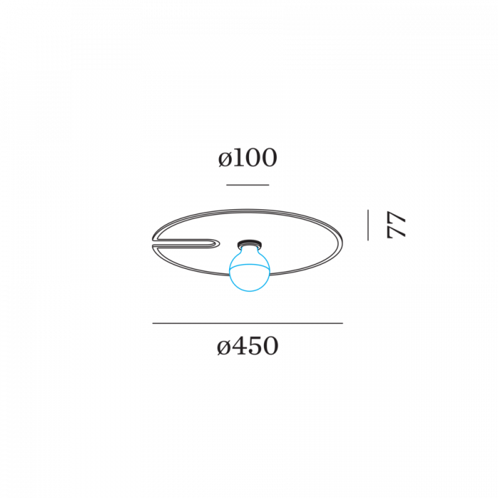 Plafonieră/aplică MIRRO SOFT SURF 2.0, E27, antracit [4]