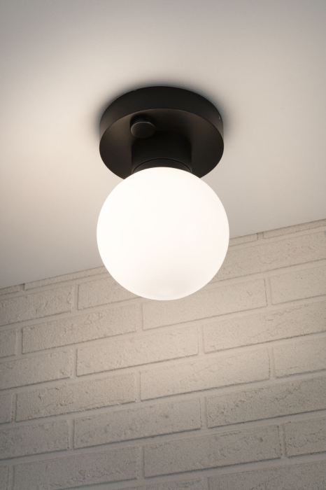 Plafonieră bază ModuShine, IP44, rotund, antracit, E27, max. 15W [5]