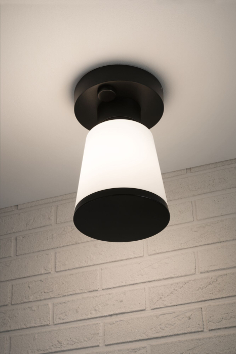 Plafonieră bază ModuShine, IP44, rotund, antracit, E27, max. 15W [6]