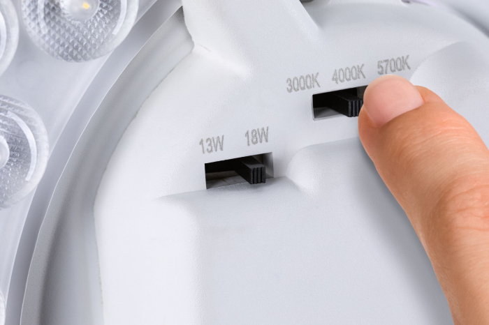 Plafonieră LED Luiana, IP44, 3000-5700K, 1750lm, 230V, 16,5W, alb [7]