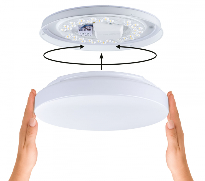 Plafonieră LED Luiana, IP44, 3000-5700K, 1750lm, 230V, 16,5W, alb [6]