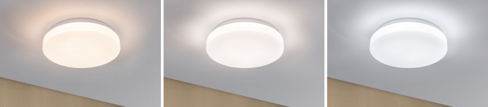 Plafonieră LED Luiana, IP44, 3000-5700K, 1750lm, 230V, 16,5W, alb, cu senzor de mișcare [6]