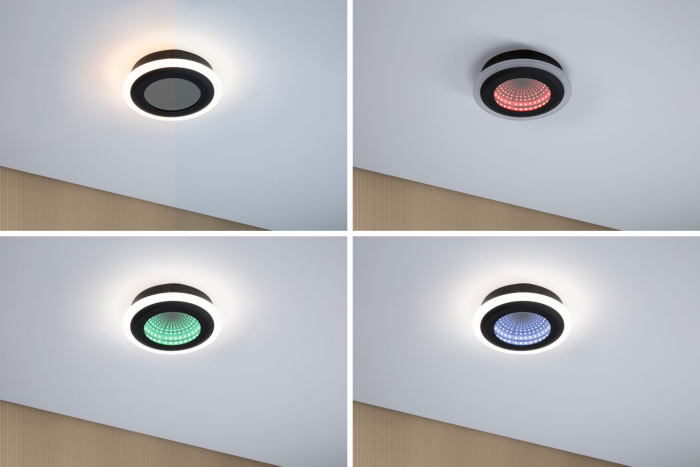 Plafonieră LED Spaceglow, RGB, 230V, 14W, negru mat [9]
