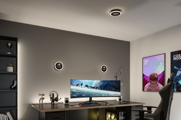 Plafonieră LED Spaceglow, RGB, 230V, 14W, negru mat [14]