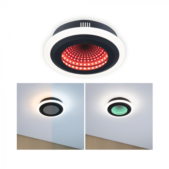 Plafonieră LED Spaceglow, RGB, 230V, 14W, negru mat [4]
