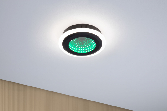 Plafonieră LED Spaceglow, RGB, 230V, 14W, negru mat [7]