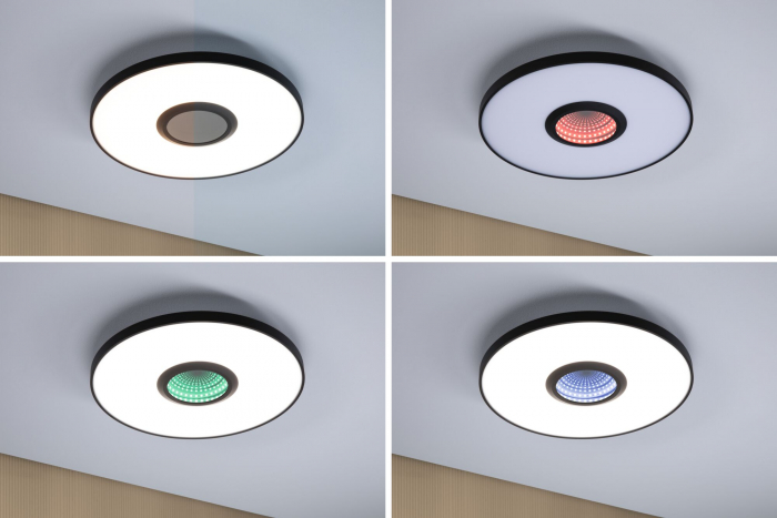 Plafonieră LED Spaceglow, RGB, 230V, 21W, negru mat [11]