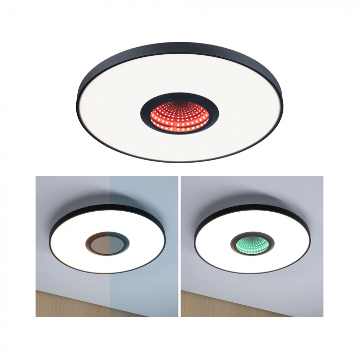 Plafonieră LED Spaceglow, RGB, 230V, 21W, negru mat [10]