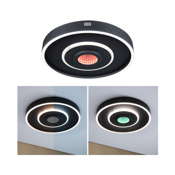 Plafonieră LED Spaceglow, RGB, 230V, 22W, negru mat [6]