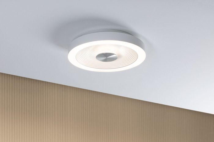 Plafonieră LED Volea, IP44, 3000K, 470lm/1650lm, 230V, 3,5/1x13W, flux luminos variabil, alb-argintiu [3]