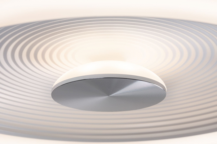 Plafonieră LED Volea, IP44, 3000K, 470lm/1650lm, 230V, 3,5/1x13W, flux luminos variabil, alb-argintiu [8]