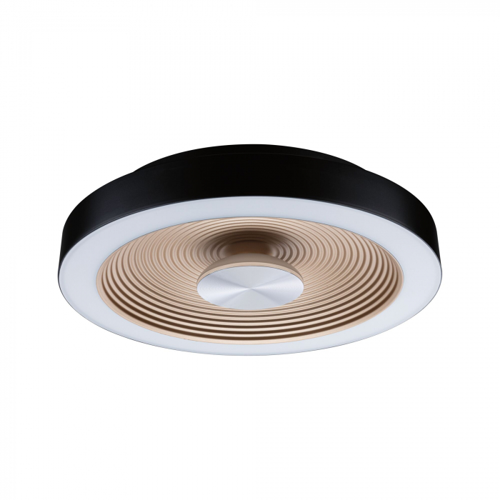 Plafonieră LED Volea, IP44, 3000K, 470lm/1650lm, 230V, 3,5/1x13W, flux luminos variabil, negru-auriu [6]