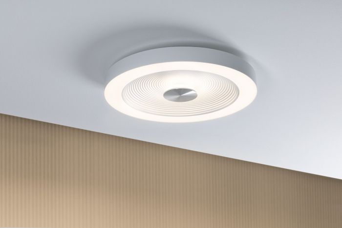Plafonieră LED Volea, IP44, 3000K, 500lm/2400lm, 230V, 4/1x18,5W, flux luminos variabil, alb-argintiu [3]