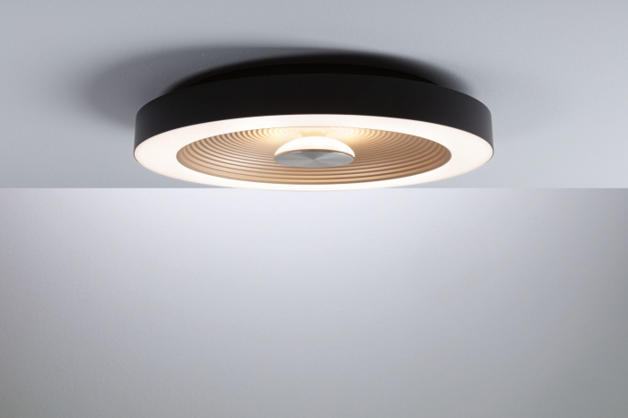 Plafonieră LED Volea, IP44, 3000K, 500lm/2400lm, 230V, 4/1x18,5W, flux luminos variabil, negru-auriu [2]