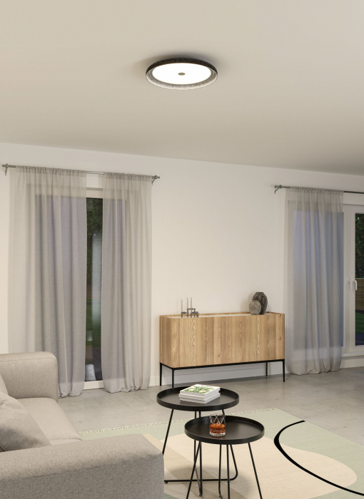 Plafonieră Zarina LED Zarina, 2700K, 3400lm, 34W, antracit, flux luminos variabil în 3 pași [6]