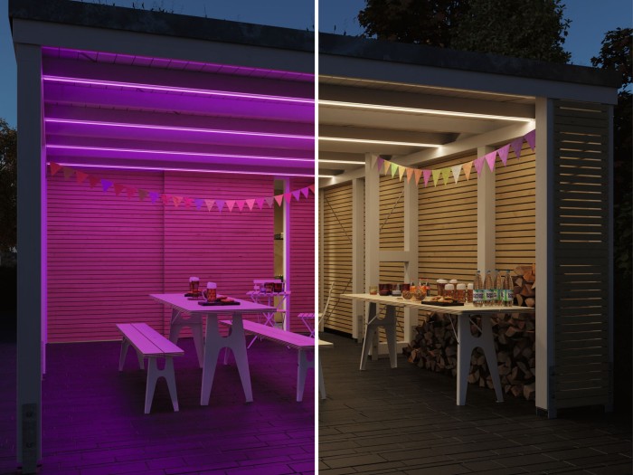 Prelungitor pentru bandă SimpLED de exterior, IP44, 2,5m, 24V, negru, plastic [2]