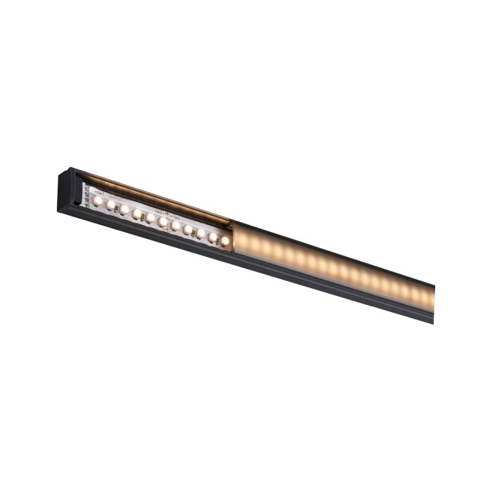 Profil Base pentru bandă LED, difuzor negru, 2m, negru [10]