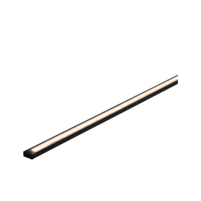 Profil Base pentru bandă LED, difuzor negru, 2m, negru [4]