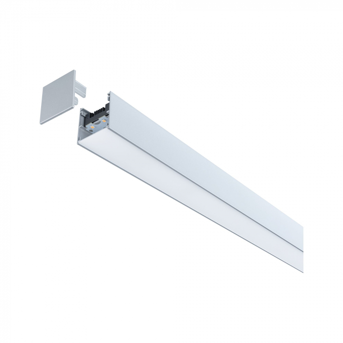 Profil luminos Linion, 1m, 24V, 2x8,5W, crom mat [5]