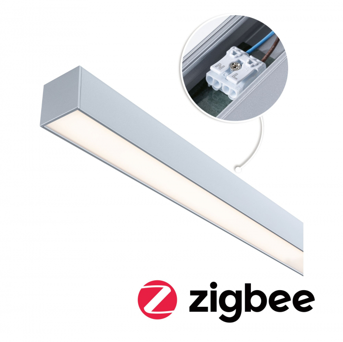 Profil luminos Linion cu alimentare Zigbee 3.0, 1m, crom mat, 230/24V, 150VA [5]