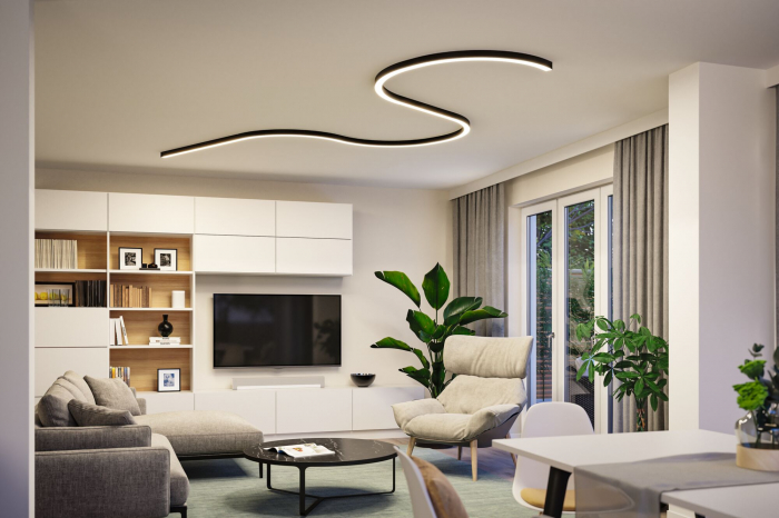 Profil luminos Linion cu alimentare Zigbee 3.0, 1m, negru, 230/24V, 150VA [4]