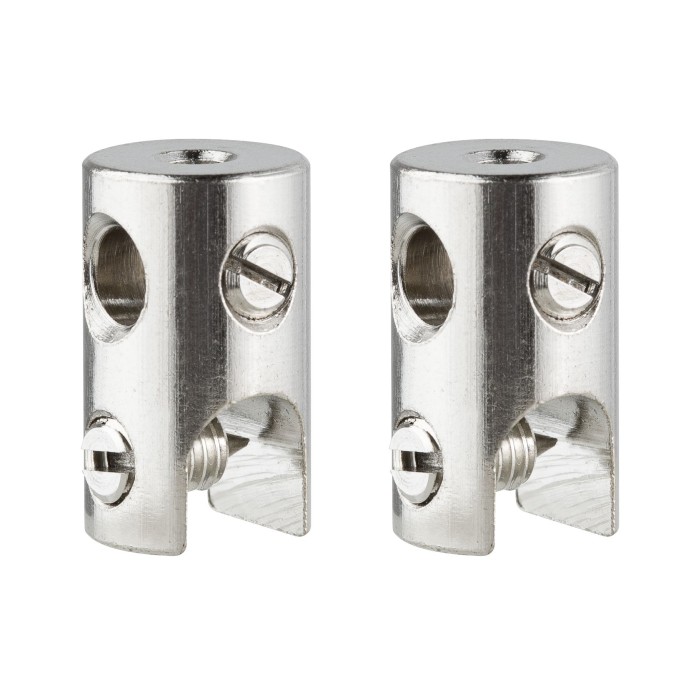 Sabot de contact pe cablu Light&Easy, set de 2 max.150W/sina max.300W/cablu 12V metal [1]
