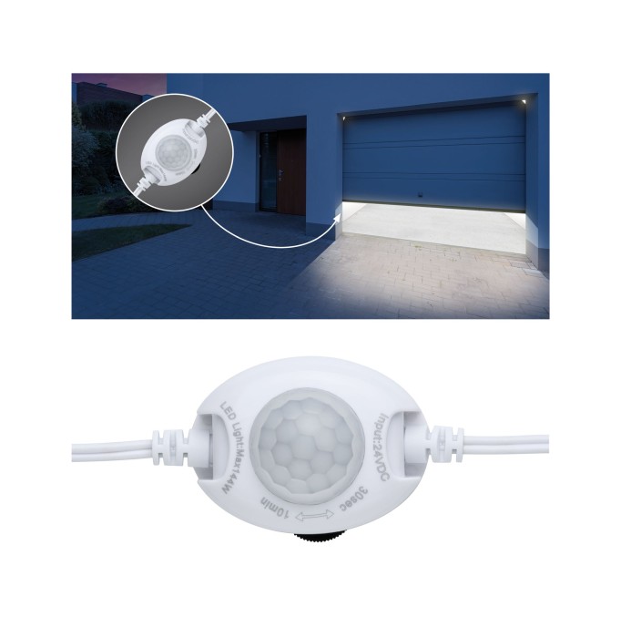 Senzor crepuscular și de mișcare MaxLED 24V DC max 144W [3]