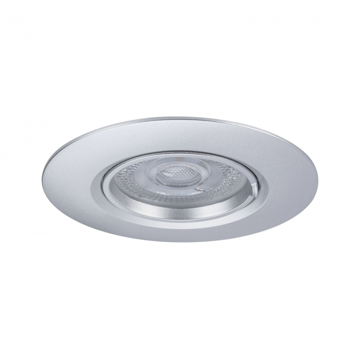 Set 10 spoturi incastrabile, fixe, rotunde, GU10, max. 10x10W, 230V, crom mat [4]