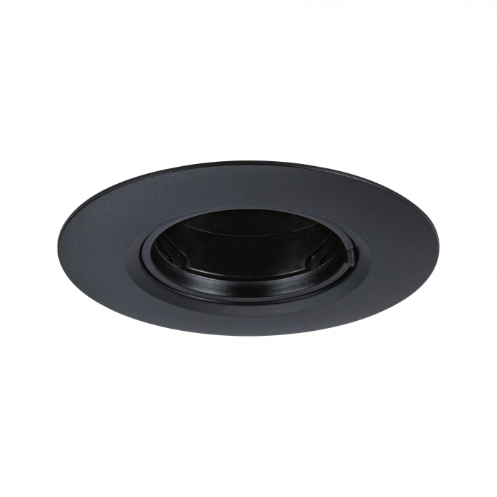 Set 10 spoturi incastrabile, fixe, rotunde, GU10, max. 10x10W, 230V, negru [2]