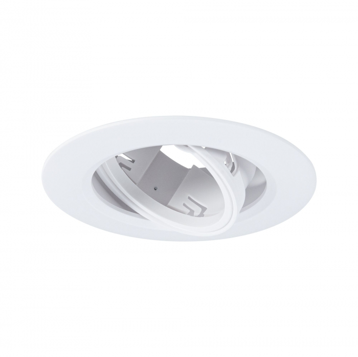 Set 10 spoturi încastrabile, orientabile, rotunde, 90mm, 30°, GU10, max. 10x10W, 230V, albe [4]