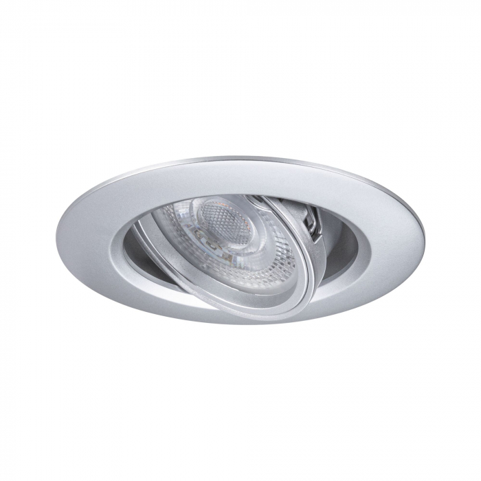Set 10 spoturi încastrabile, orientabile, rotunde, 90mm, 30°, GU10, max. 10x10W, 230V, crom mat [3]