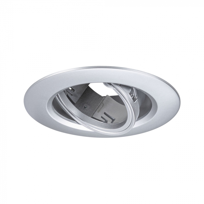 Set 10 spoturi încastrabile, orientabile, rotunde, 90mm, 30°, GU10, max. 10x10W, 230V, crom mat [4]