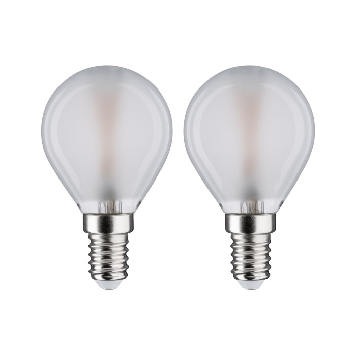Set 2 becuri LED sferice cu filament 250lm E14 2700K mat 3W 230V [2]
