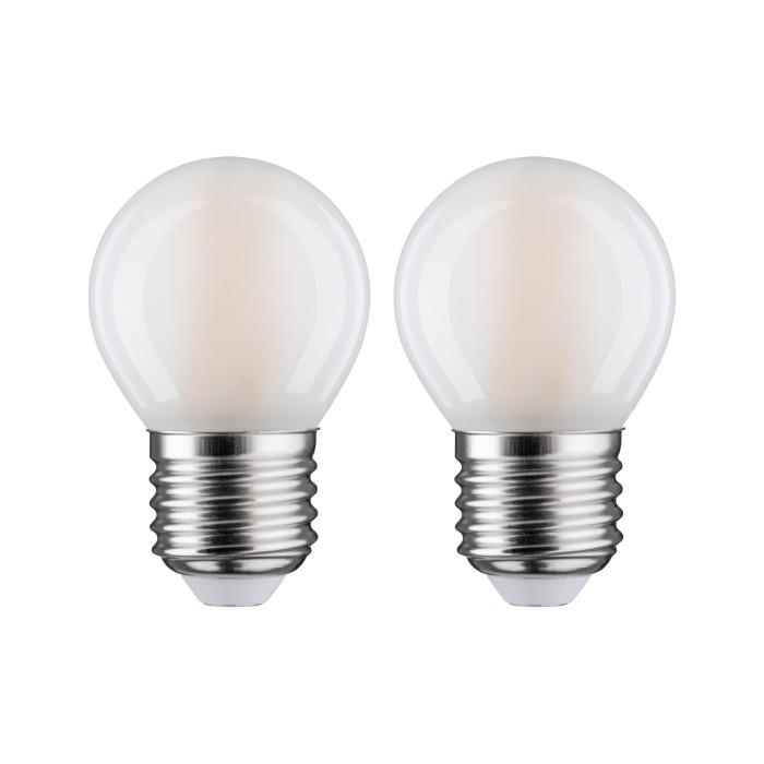 Set 2 becuri LED sferice cu filament 470lm E14 2700K mat 5W 230V [2]