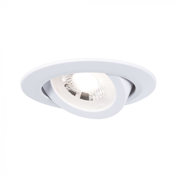 Set 20 spoturi încastrabile LED, orientabile, 70°,  20x4,8W, 20x450lm, 230V, 3000K, alb mat [2]