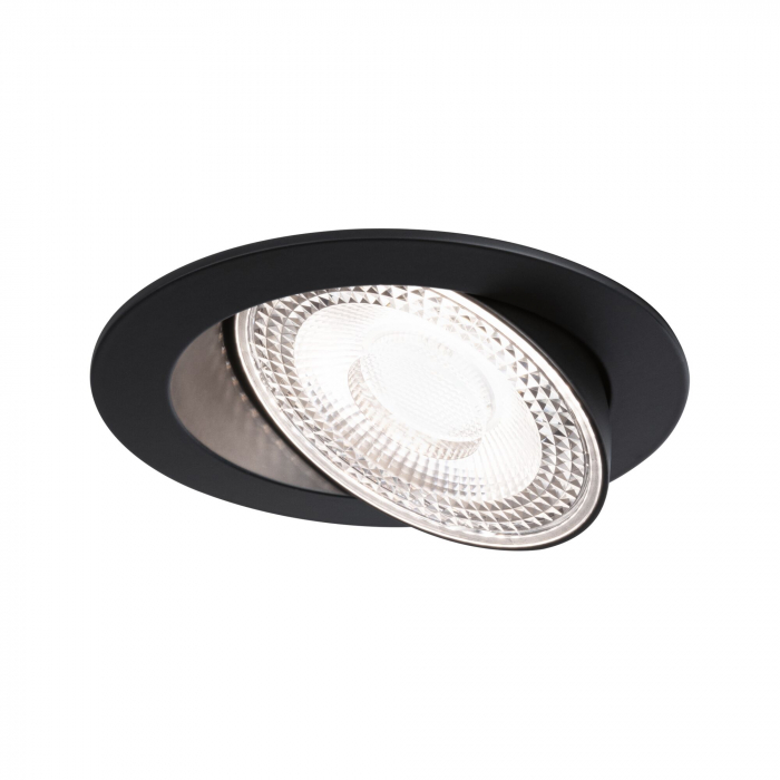 Set 3 spoturi încastrabile Aumus LED, rotunde, 105mm, 90°, 3x5W, 3x700lm, 230V, flux luminos variabil în 3 pași, temperatură de culoare variabilă 2700 - 6500K, negre [2]