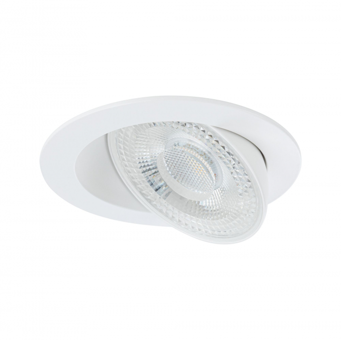 Set 3 spoturi încastrabile Aumus LED, rotunde, 105mm, 90°, 3x5W, 3x700lm, 230V, flux luminos variabil în 3 pași, temperatură de culoare variabilă 2700 - 6500K, albe [3]